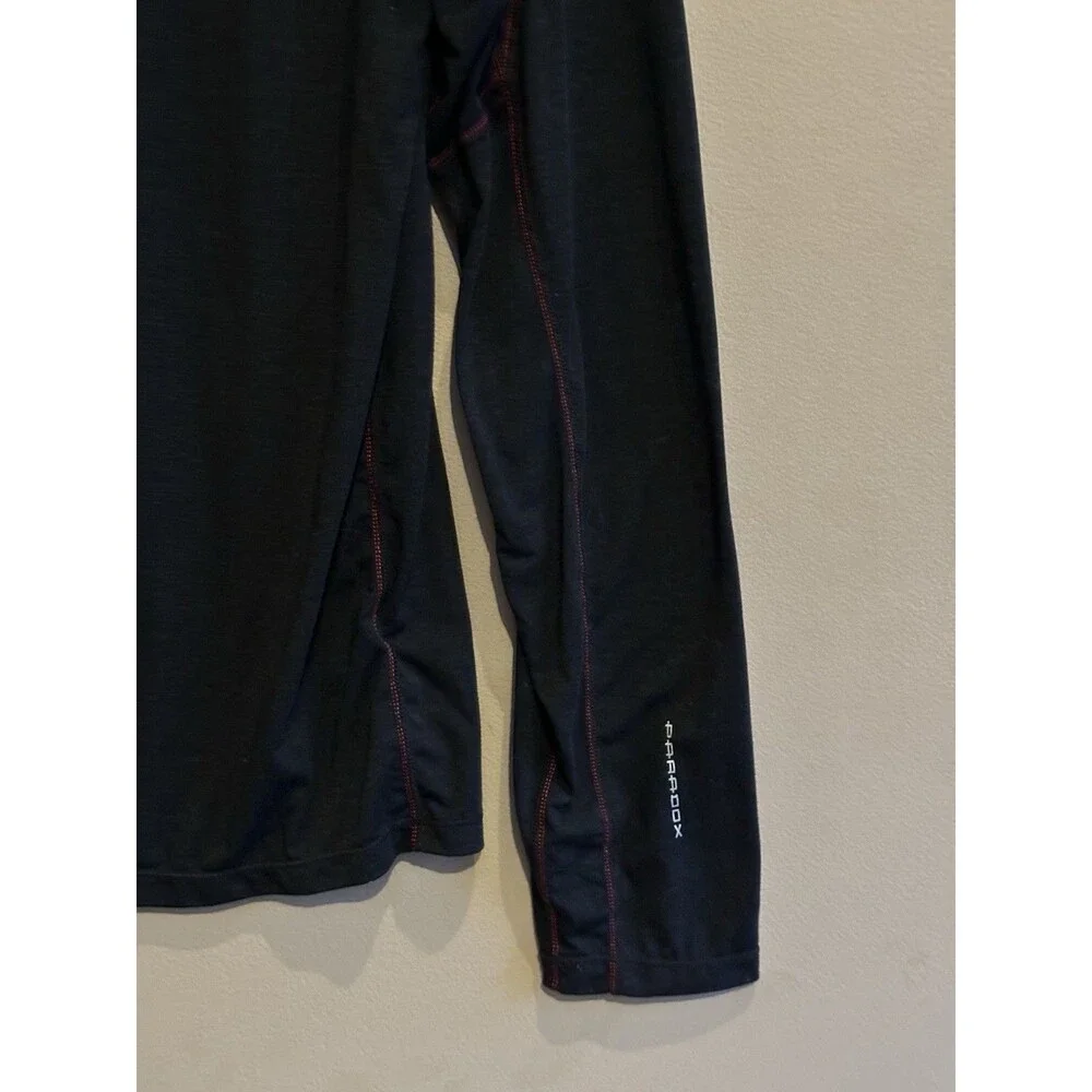 Merino Blend By Paradox Men Baselayer Medium Dri Release 1/4 Zip Pullover Black‎